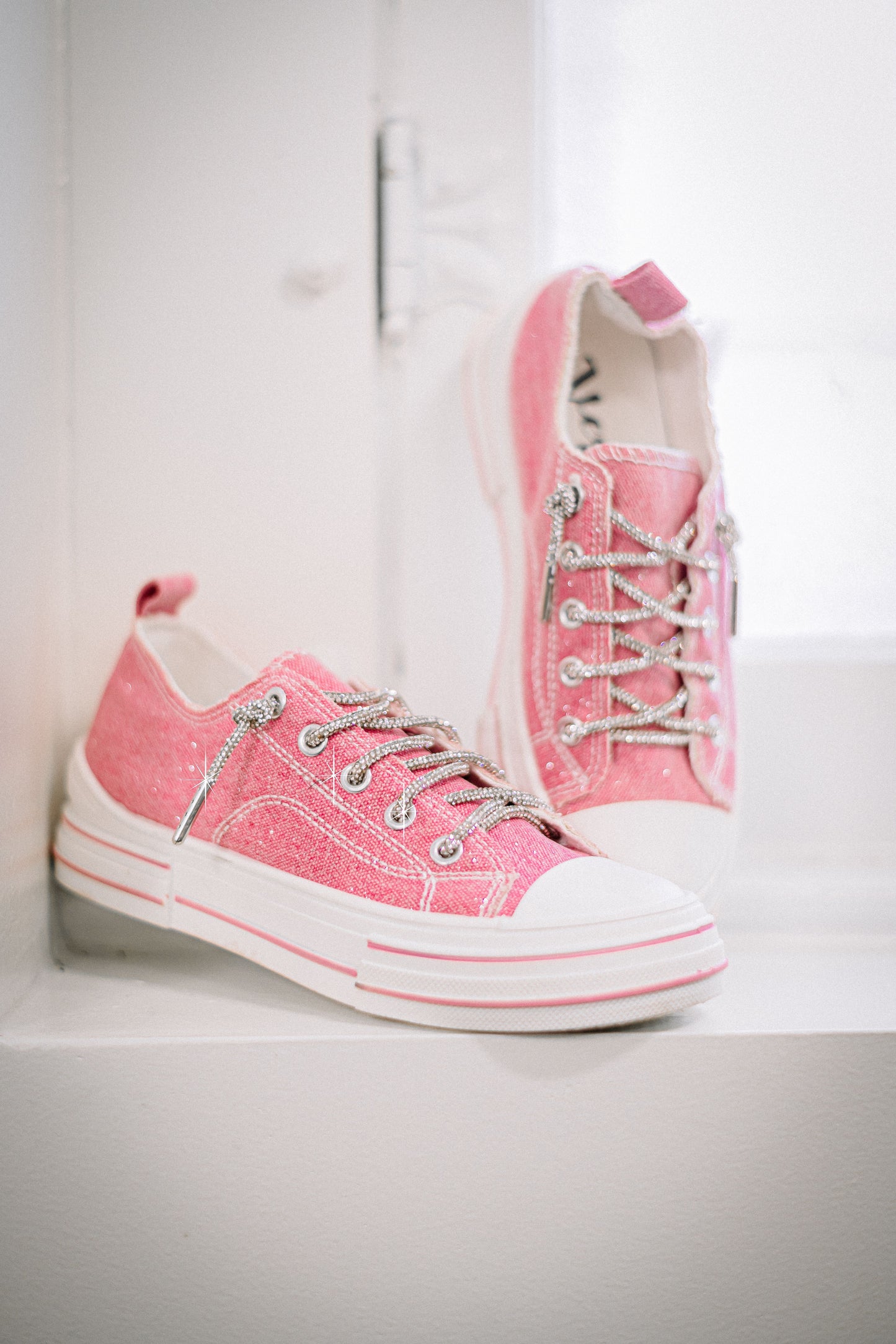 AMAN SPARKLE SNEAKERS - PINK