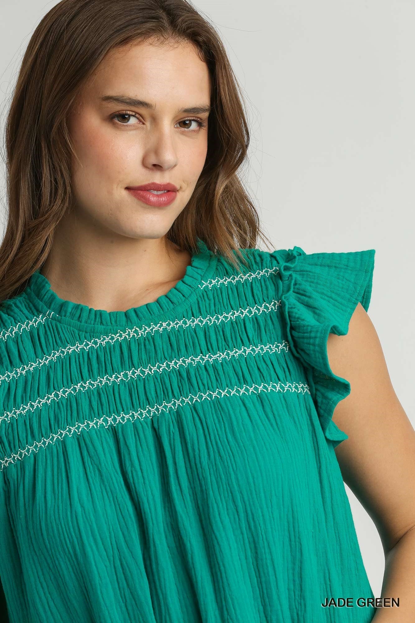 ADDIE DRESS -  JADE GREEN