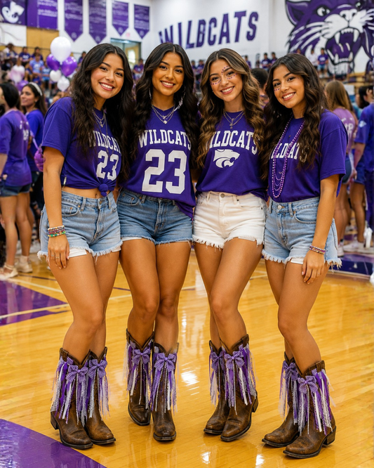 GAME DAY BOOT CHARMS - PURPLE