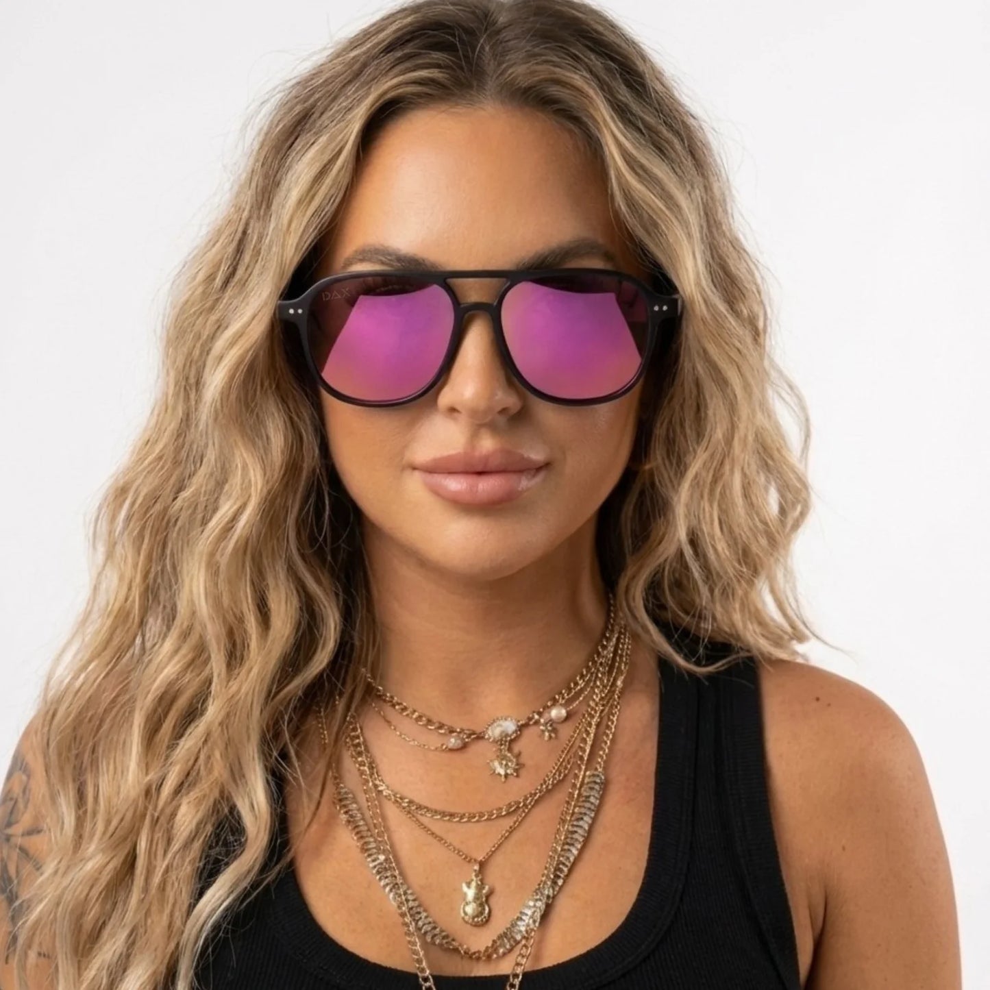 BRIGGS SUNGLASSES - HOT PINK