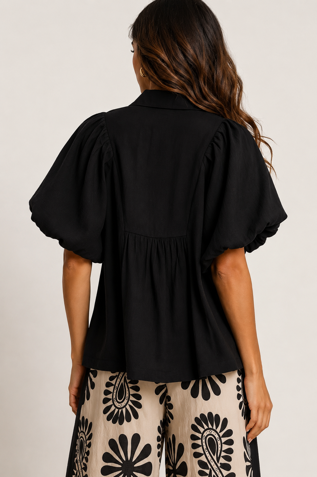 CORA TOP - BLACK