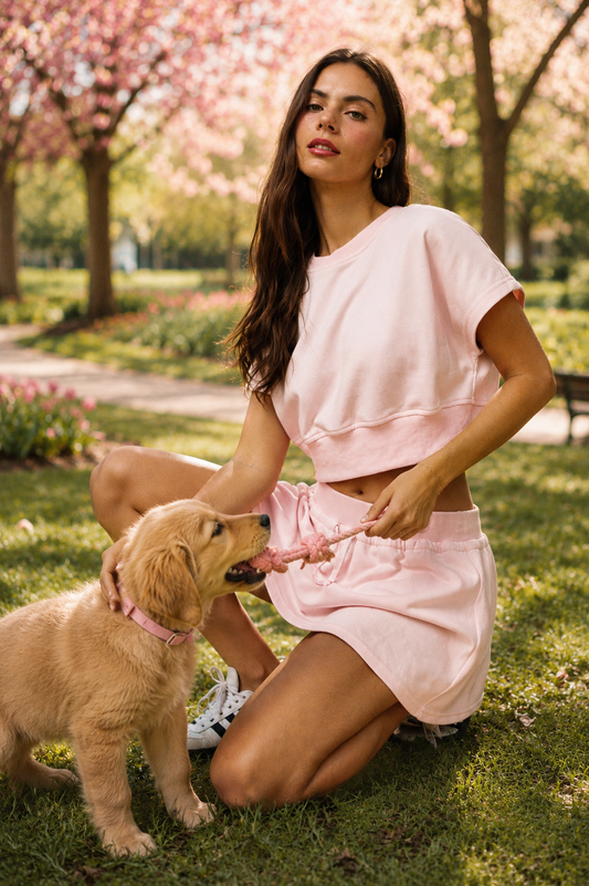 AMY SKORT SET - PINK