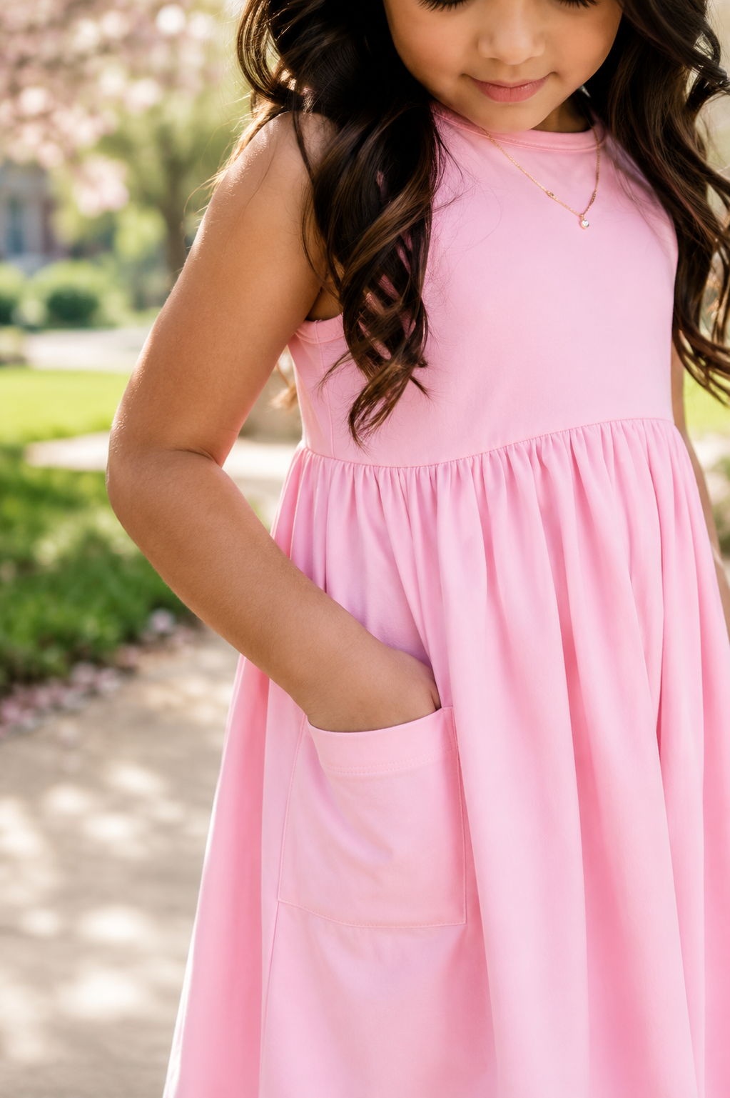 PIPER TANK TWIRL DRESS - BUBBLEGUM PINK