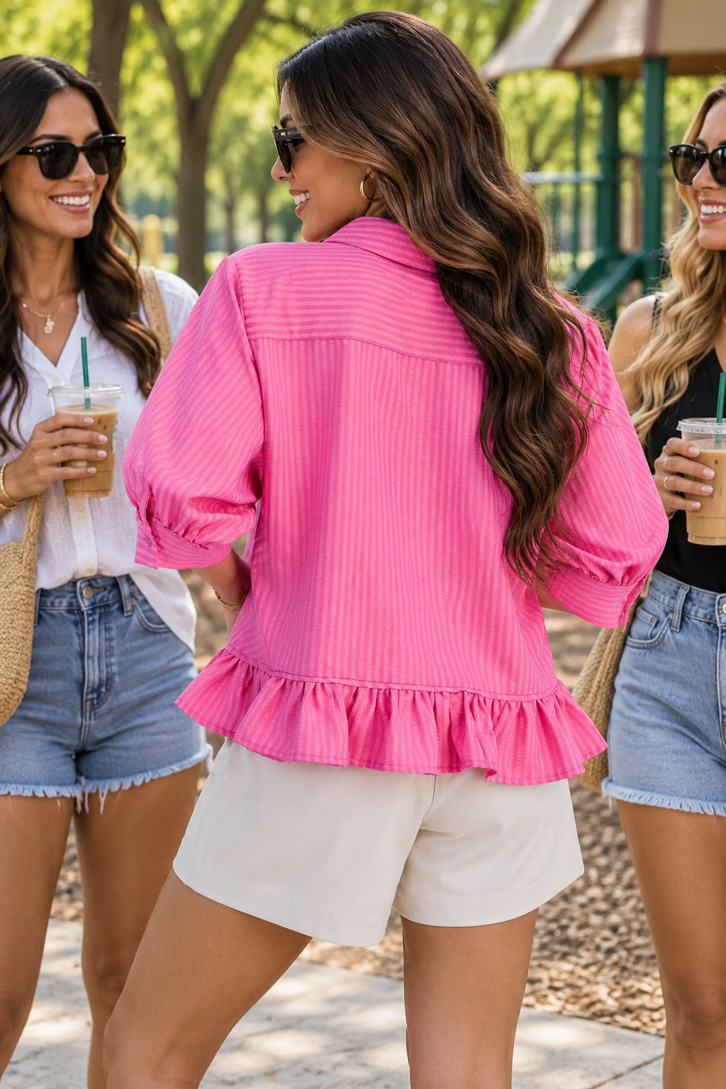 RAVING RUFFLES TOP - PINK