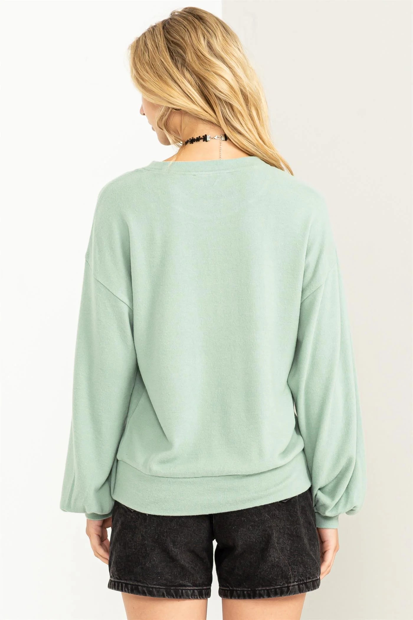 SOFT & SWEET SWEATSHIRT - ICEBURG GREEN