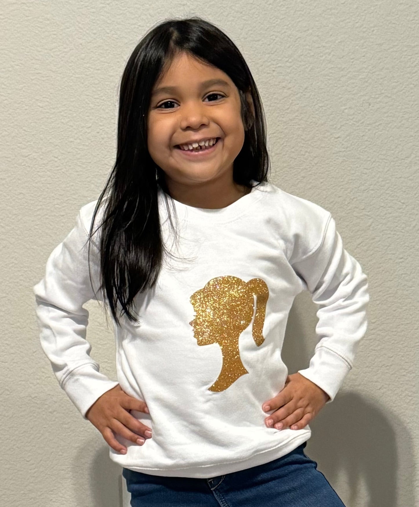 GOLD BARBIE SWEATSHIRT