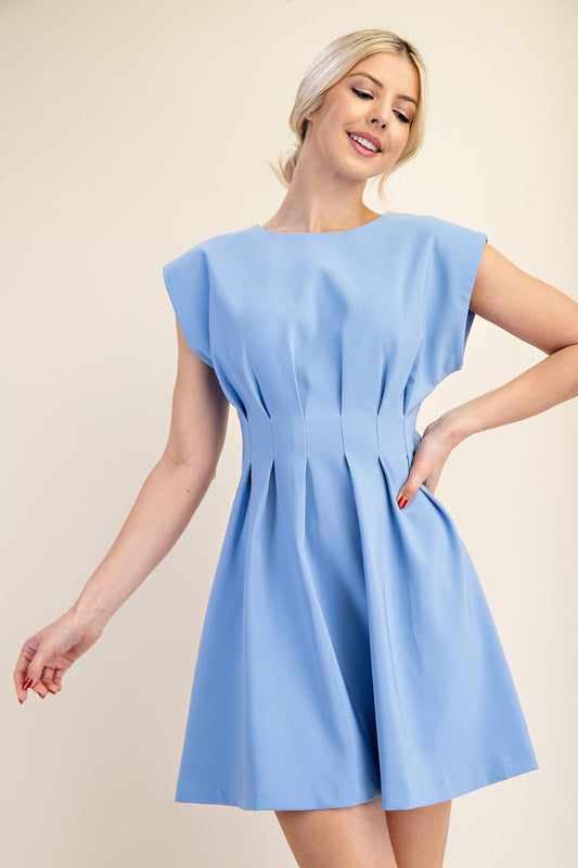 TRES CHIC DRESS - LIGHT BLUE