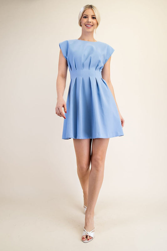 TRES CHIC DRESS - LIGHT BLUE