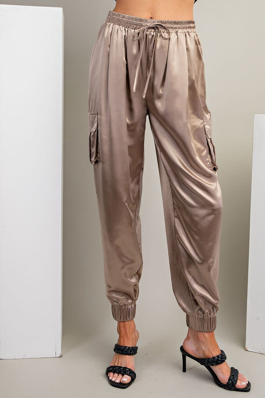 STYLISH JOGGER PANTS - TAUPE
