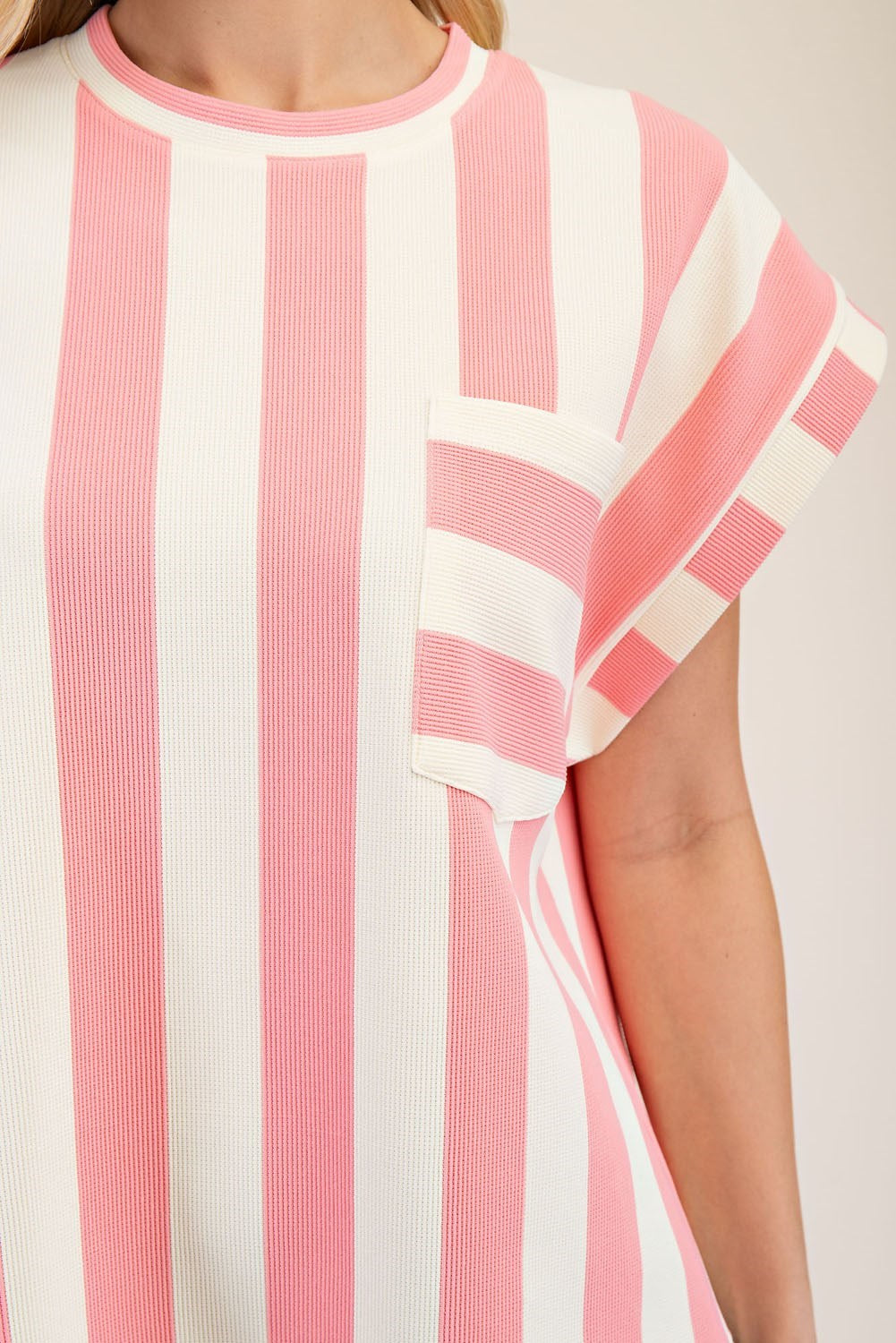 FUN STRIPED TOP - PINK