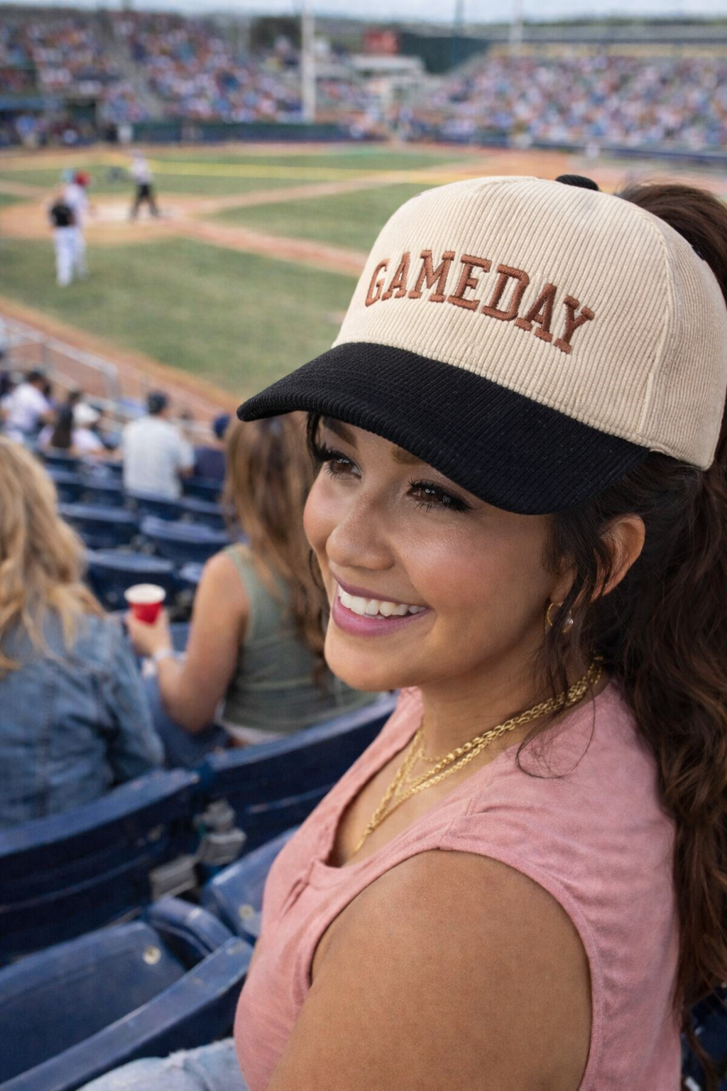 GAMEDAY UPSIDE DOWN TRUCKER HAT - CORDUROY