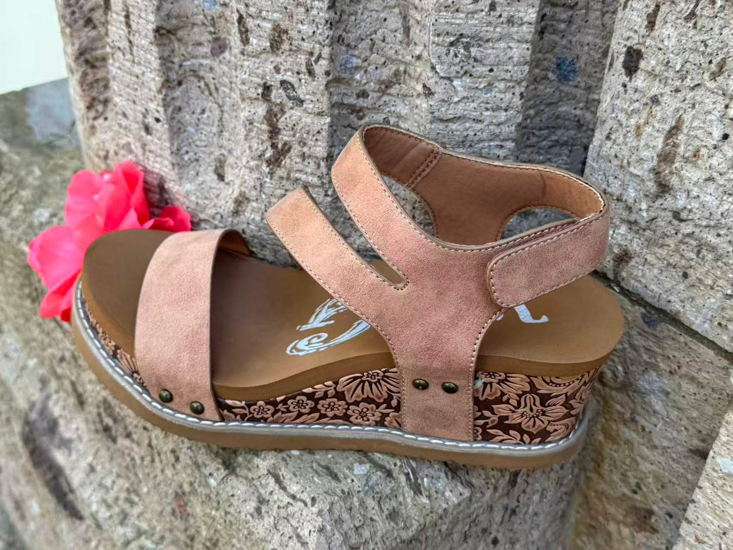 VERDE TRAIL WEDGES - NUDE