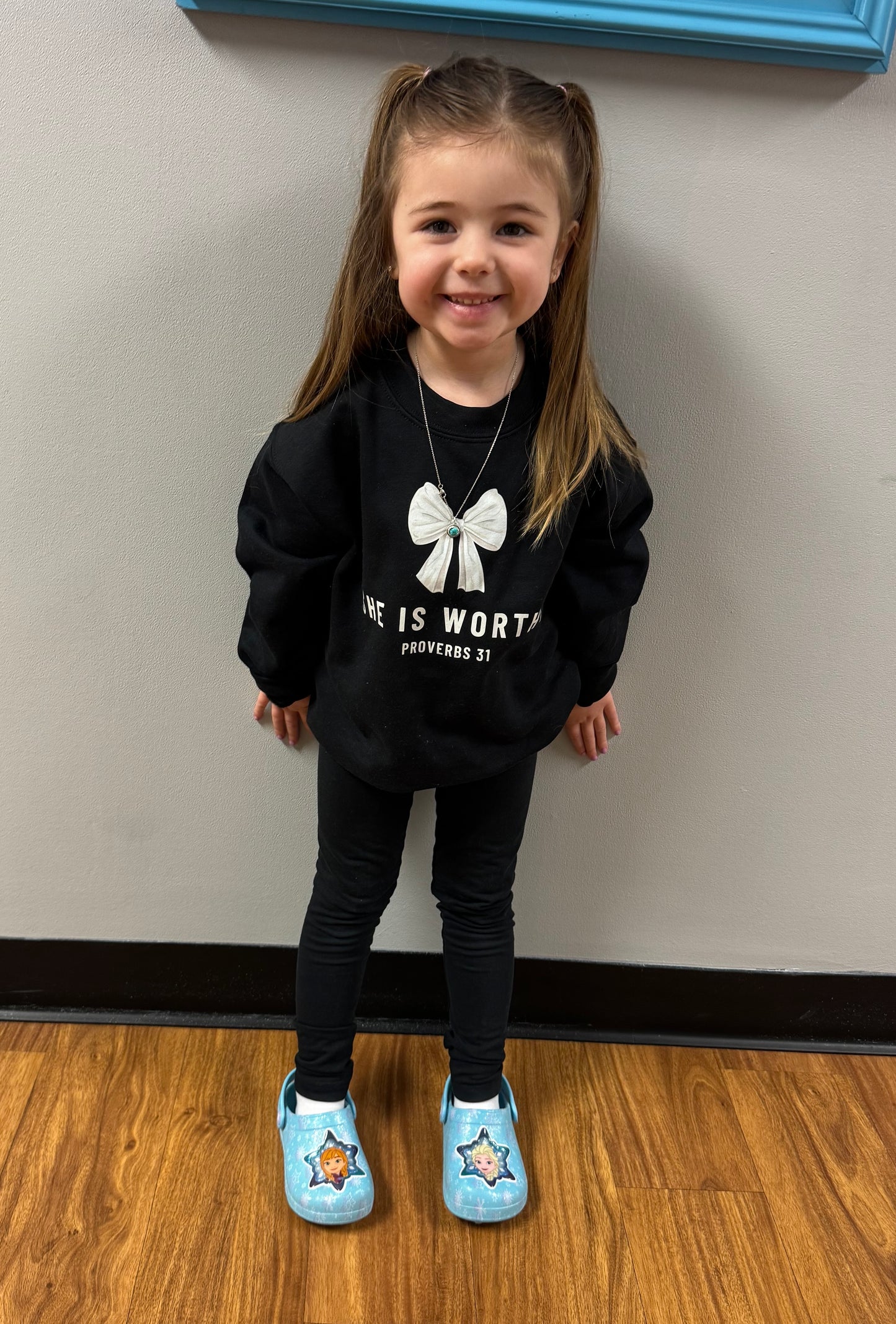 YOUTH SHE IS WORTHY SWEATSHIRT