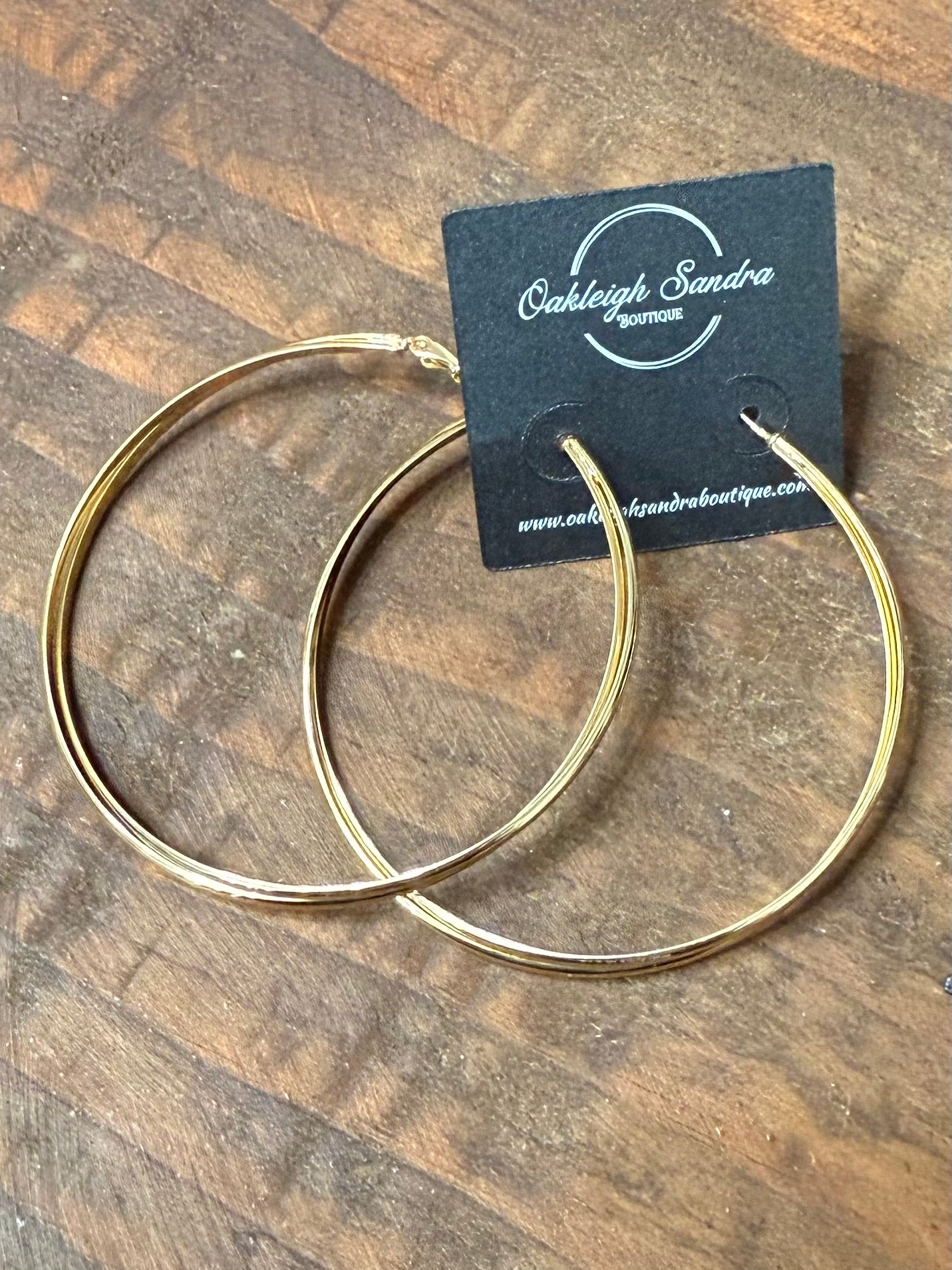 DOUBLE HOOP EARRINGS - GOLD