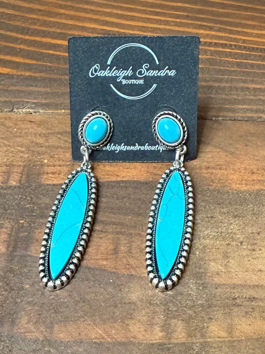 TURQUOISE DROP EARRINGS