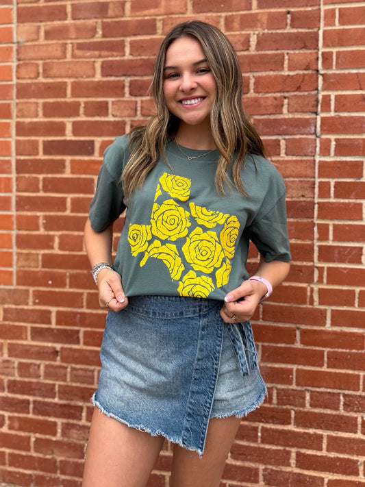 YELL0W ROSE OF TEXAS TEE