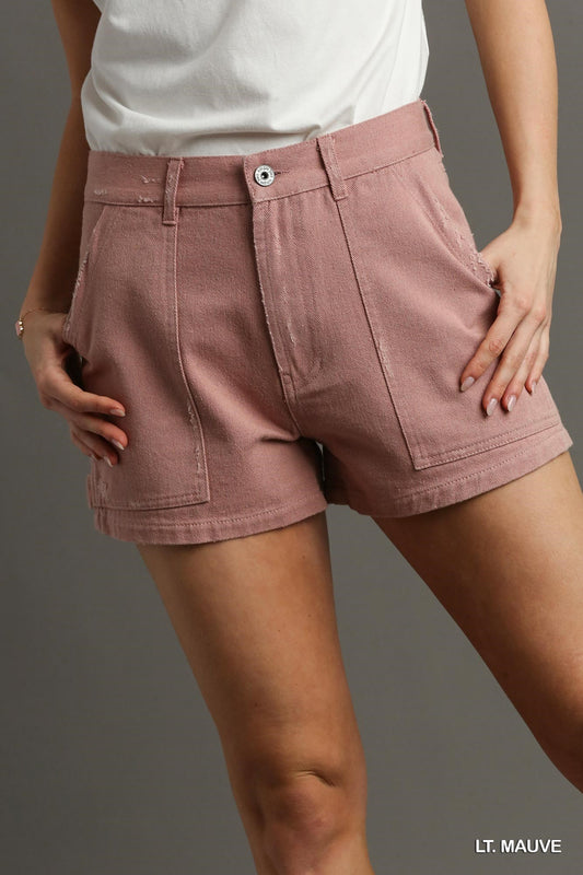 BRANDI SHORTS - LIGHT MAUVE