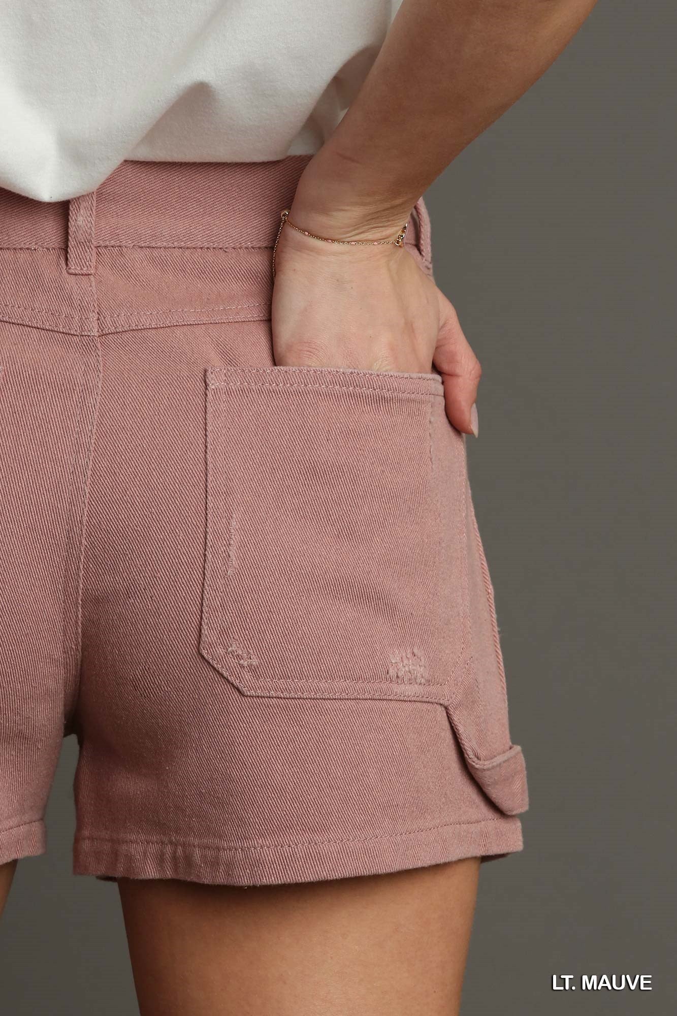 BRANDI SHORTS - LIGHT MAUVE