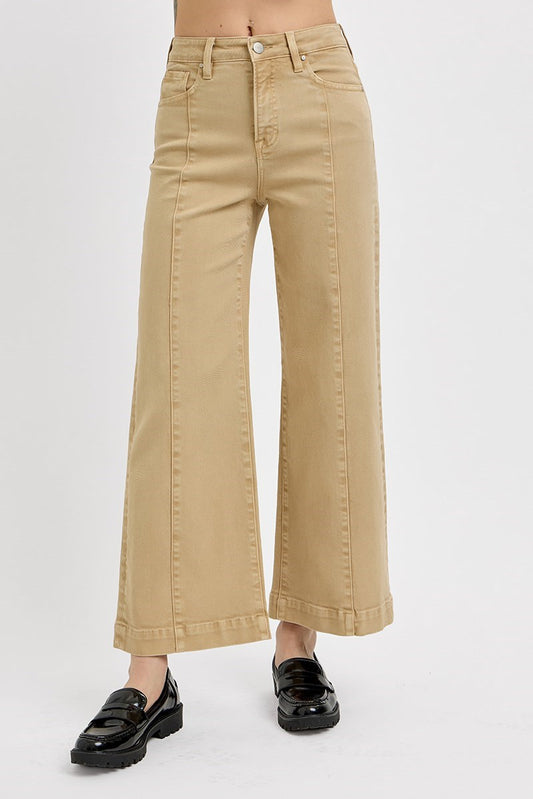 RISEN HIGH RISE CROP WIDE LEG
