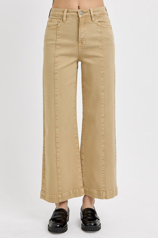 RISEN HIGH RISE CROP WIDE LEG