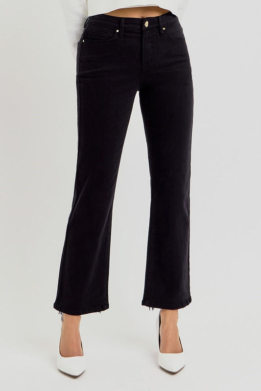 RISEN HIGH RISE CROP STRAIGHT LEG