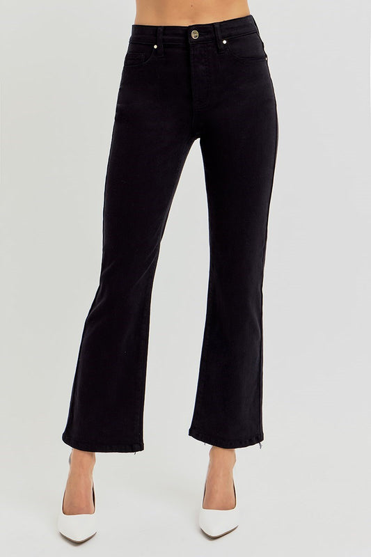 RISEN HIGH RISE CROP STRAIGHT LEG