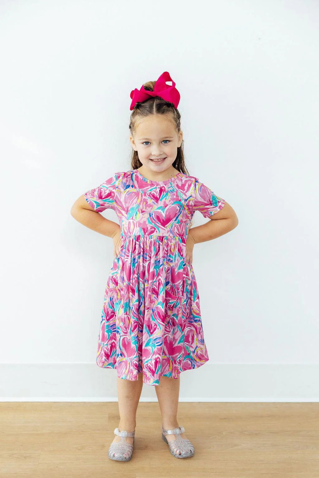 SWEETHEART SCRIBBLE TWIRL DRESS