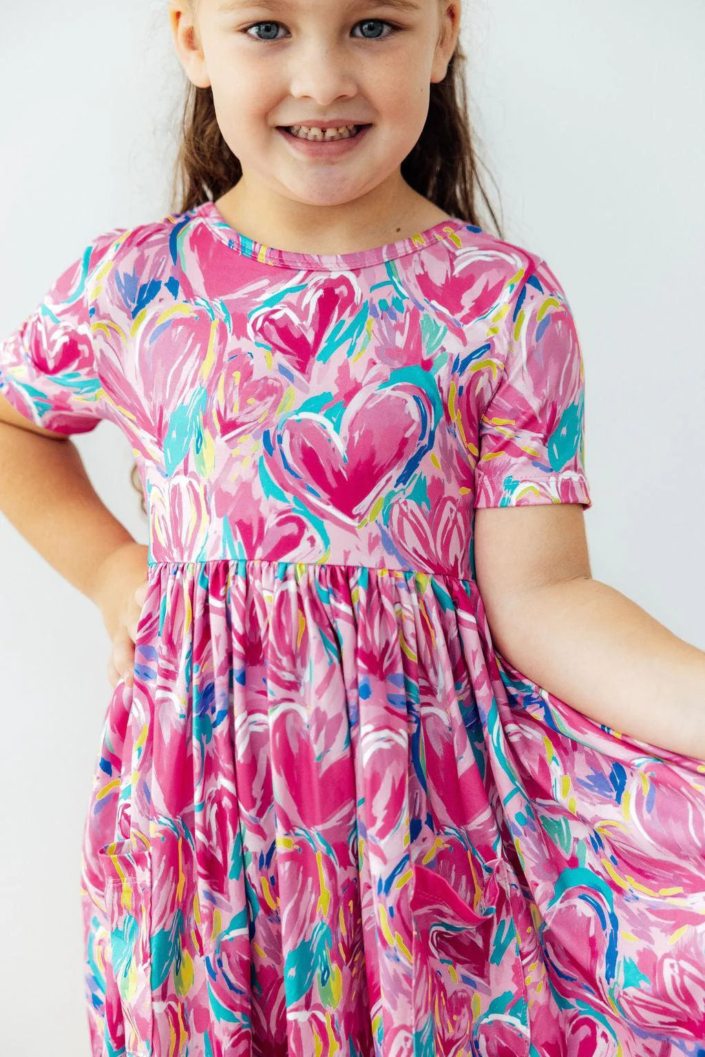 SWEETHEART SCRIBBLE TWIRL DRESS