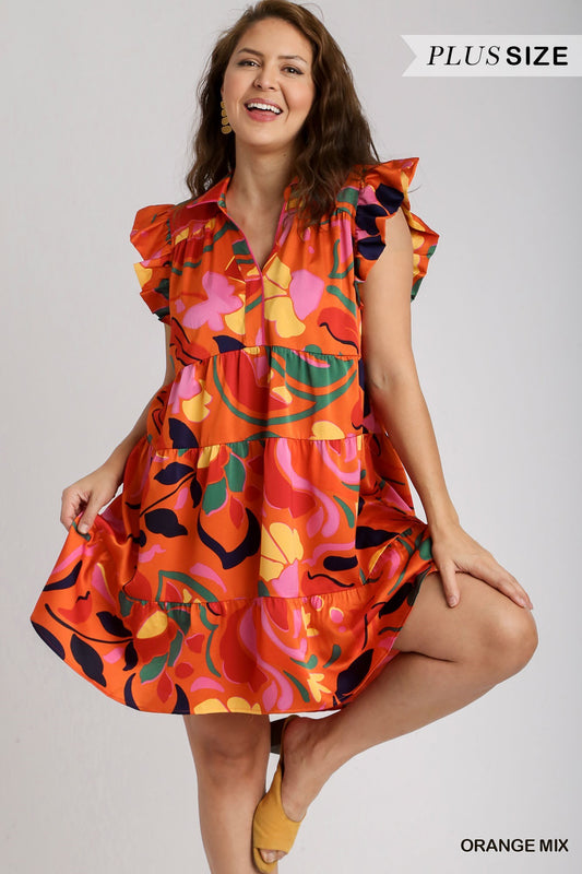 PLUS FUN SUMMER MIX DRESS