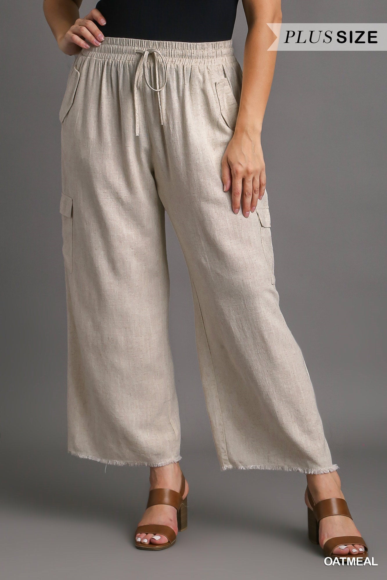 PLUS WALKING THE BOULEVARD PANTS - OATMEAL