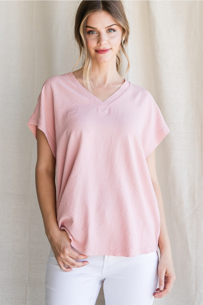 ZENA TOP - BLUSH