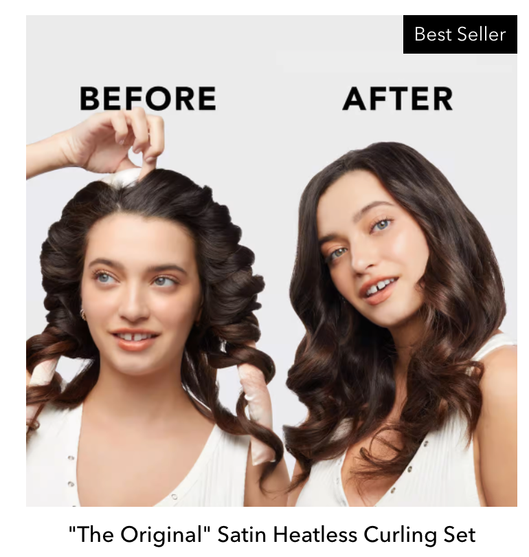 SATIN HEATLESS CURLING SET