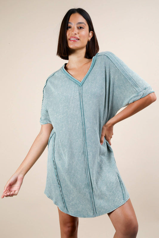 LENA DRESS - SAGE