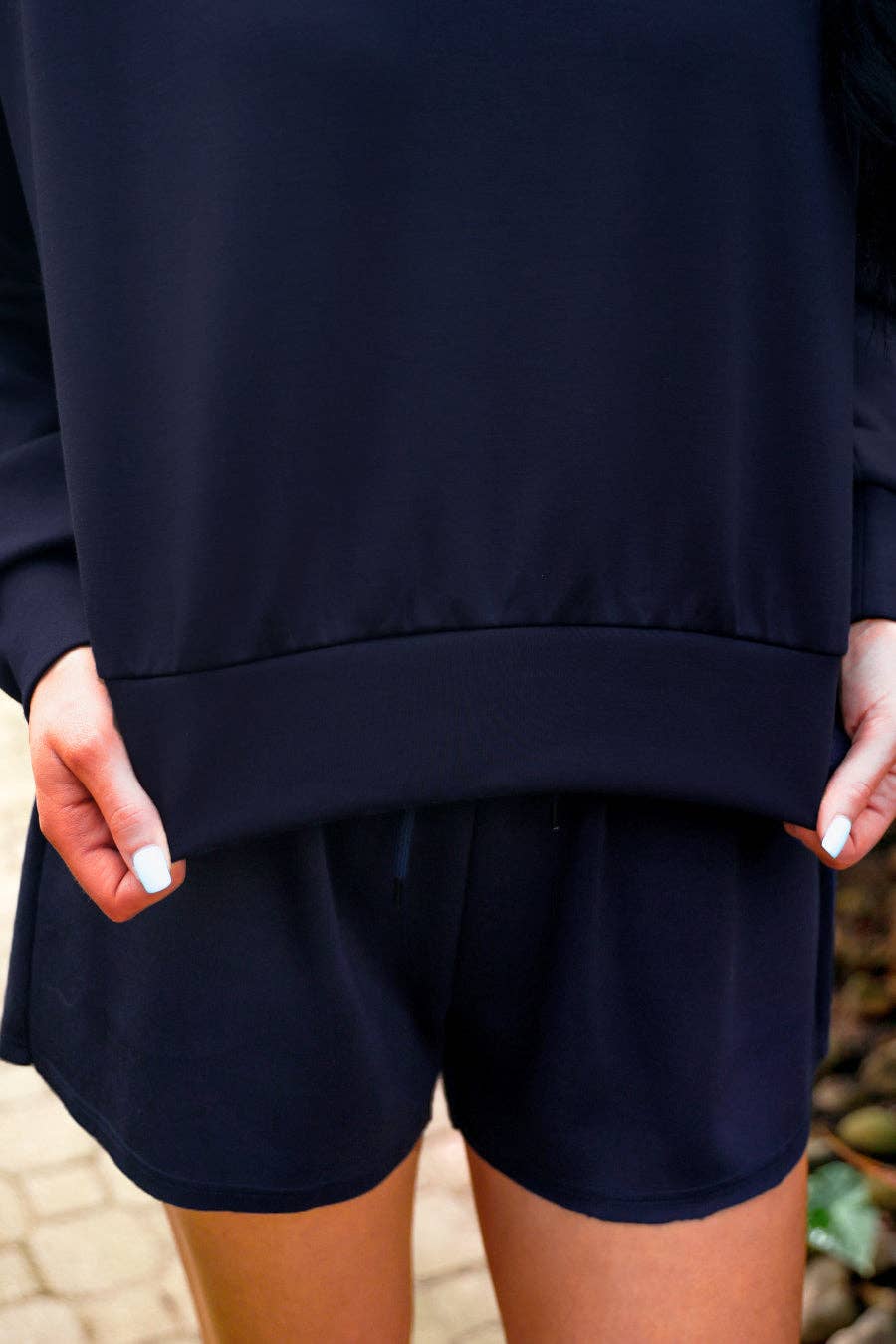 LUNA LUXE PULLOVER SET - NAVY