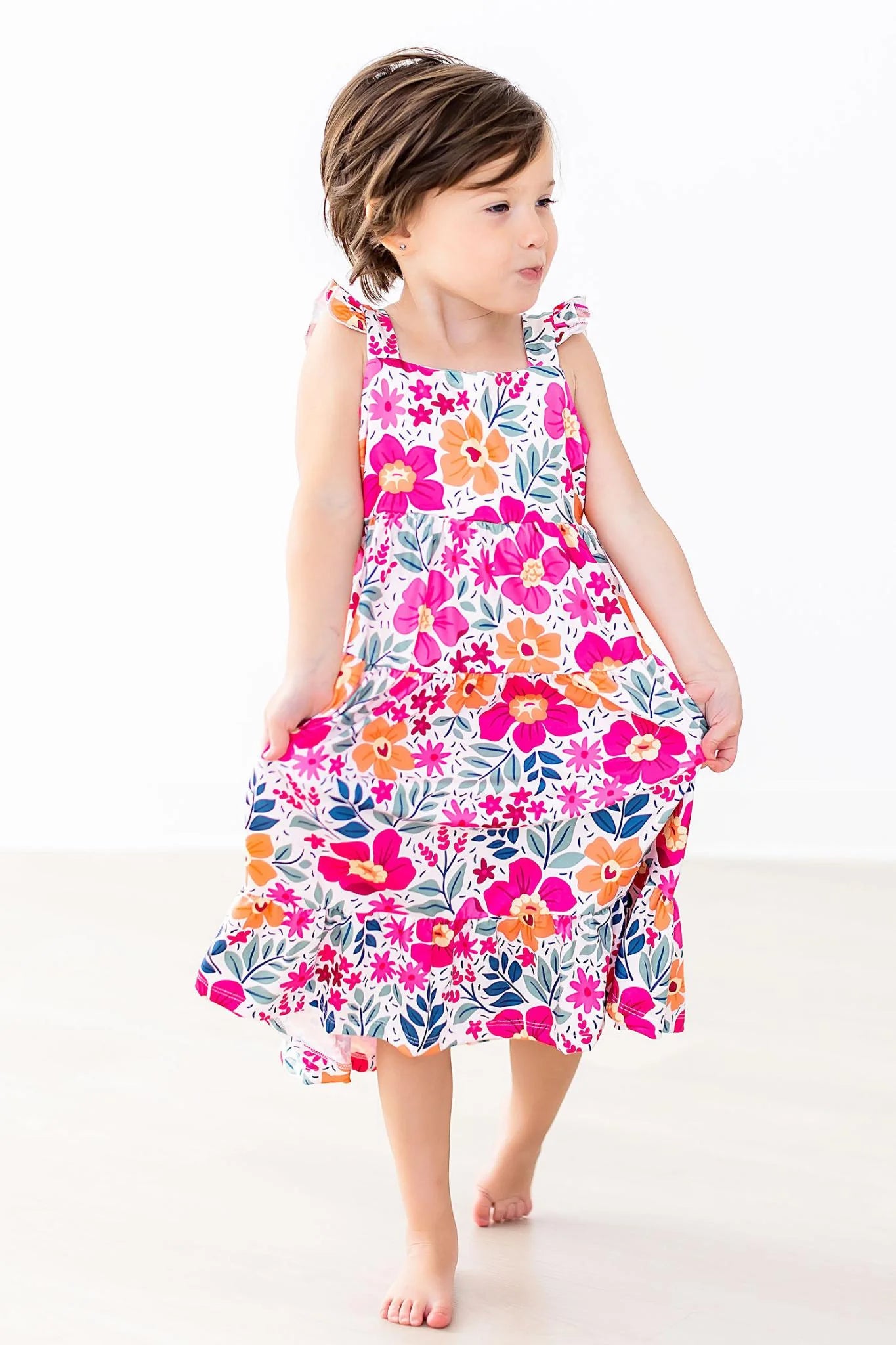 GLORY RUFFLE MAXI DRESS - GARDEN PARTY
