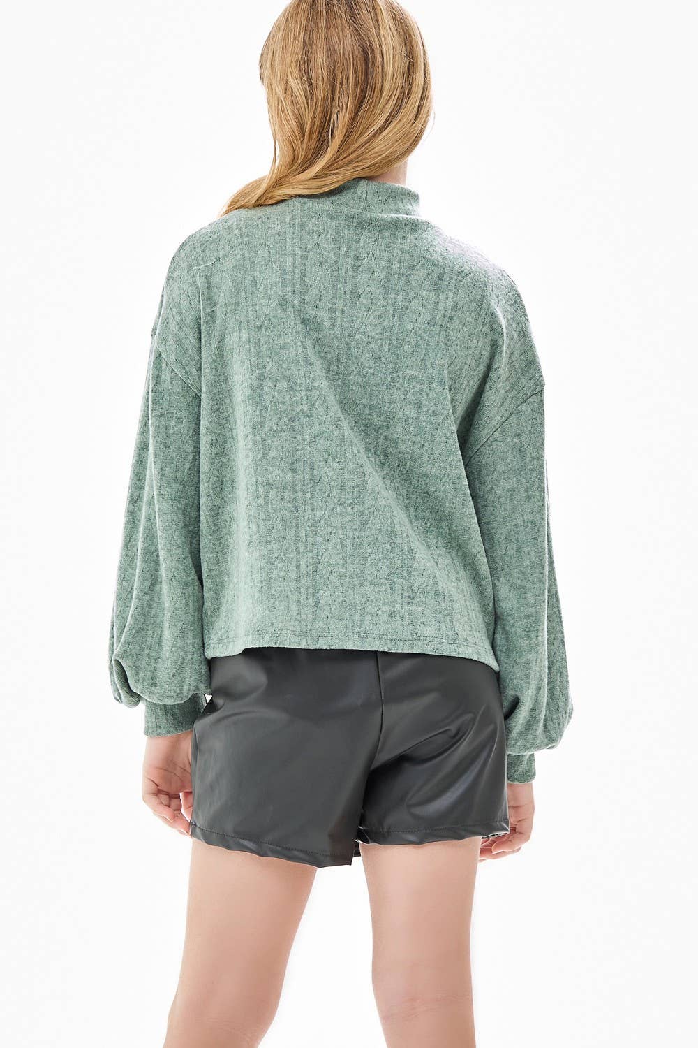 PAISLEY FAUX LEATHER SKORT