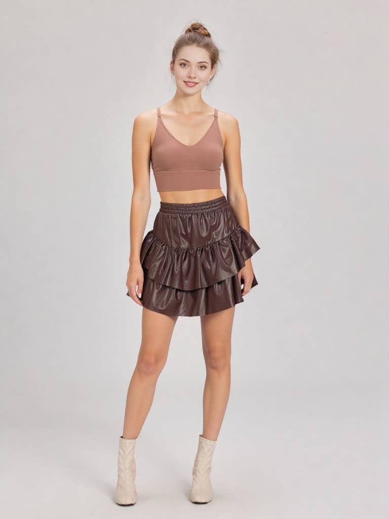 LILLY SKIRT - CHOCOLATE