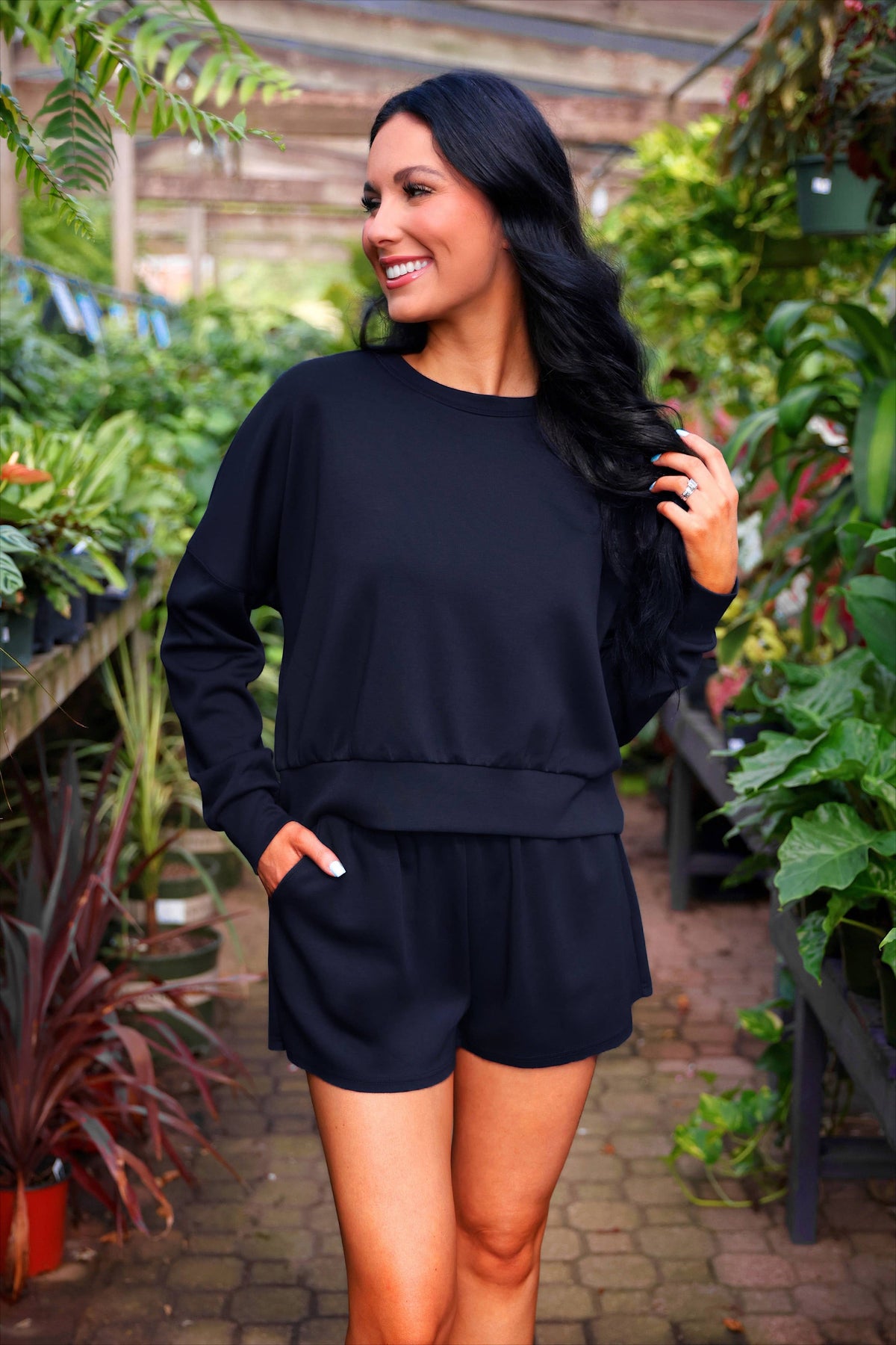 LUNA LUXE PULLOVER SET - NAVY