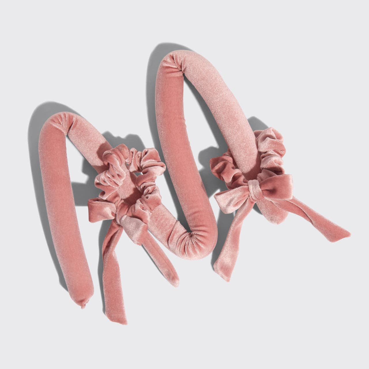 TERRACOTTA VELVET HEATLESS CURLING SET