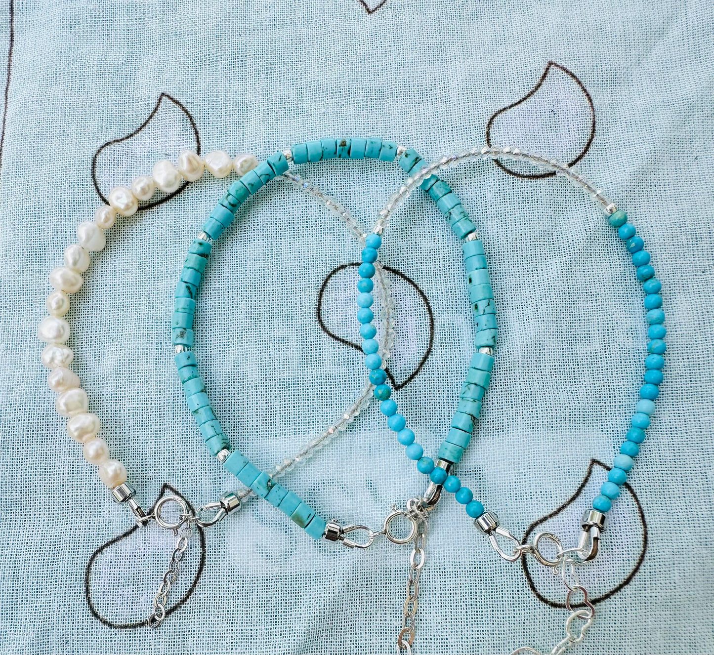 Dainty Turquoise Stacker Bracelet 