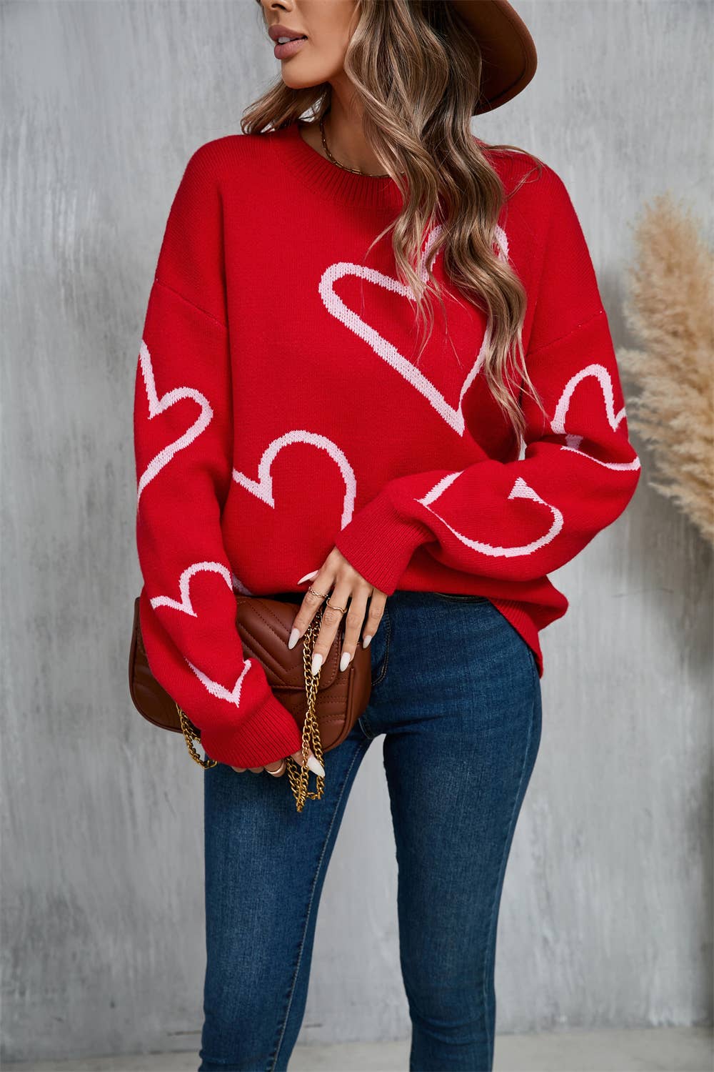 HEART OF HEARTS PULLOVER SWEATER