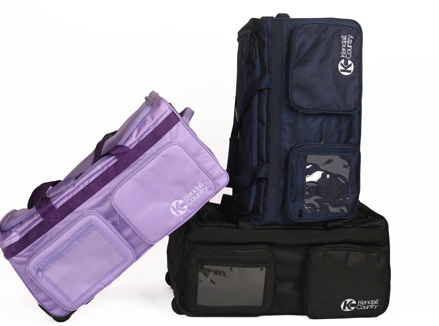 Collapsible Costume Rolling Dance Bag with Garment Rack -28": Purple