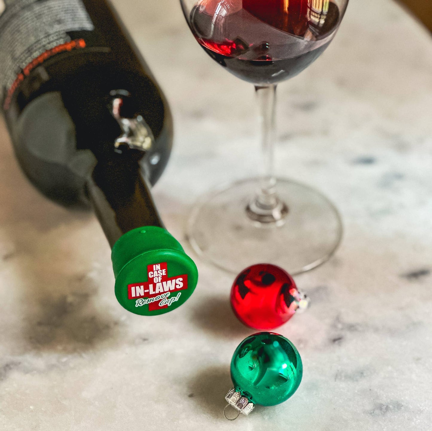 CHRISTMAS WINE BOTTLE CAP STOPPERS