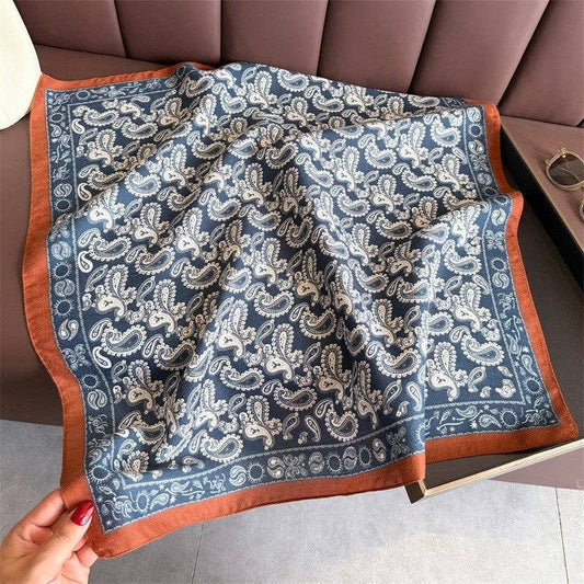 PAISLEY, PAISLEY SCARF - MING BLUE