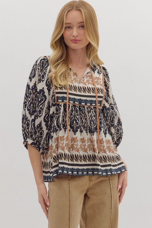 FALL PRINT TOP