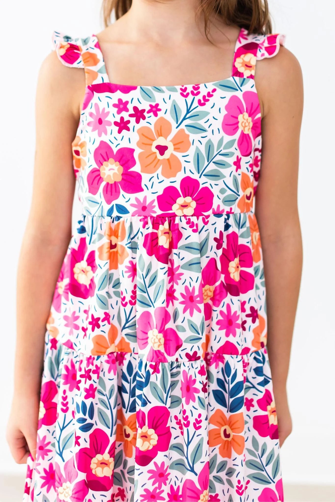 GLORY RUFFLE MAXI DRESS - GARDEN PARTY