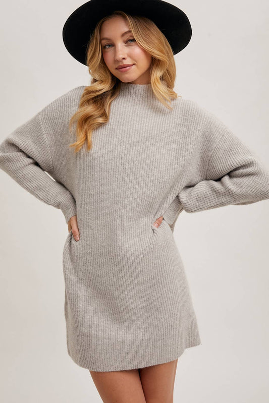 TRINA SWEATER DRESS - BIRCH