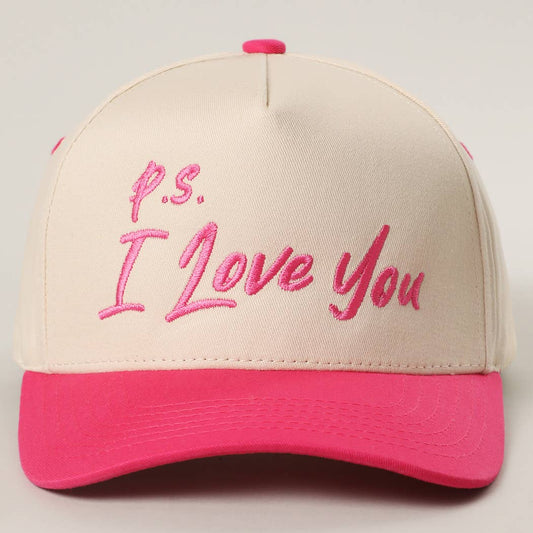 P.S. I LOVE YOU TRUCKER HAT
