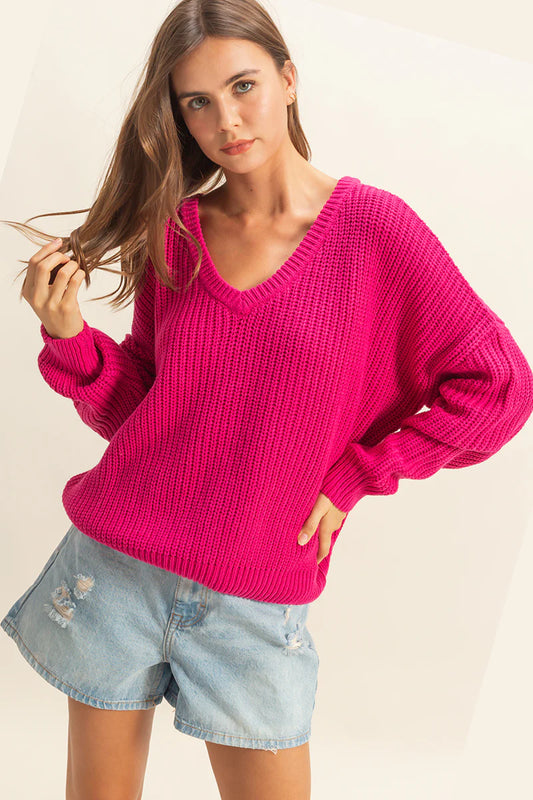 GRACIE SWEATER - ROSE