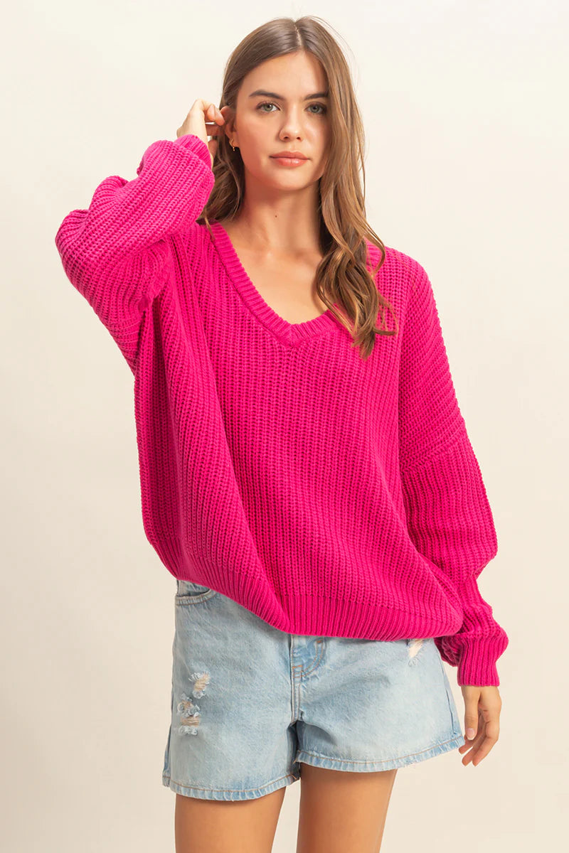 GRACIE SWEATER - ROSE